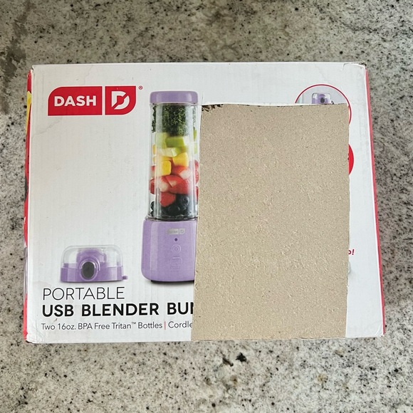 NIB Dash Portable USB Blender With Bonus Jar - Picture 9 of 14